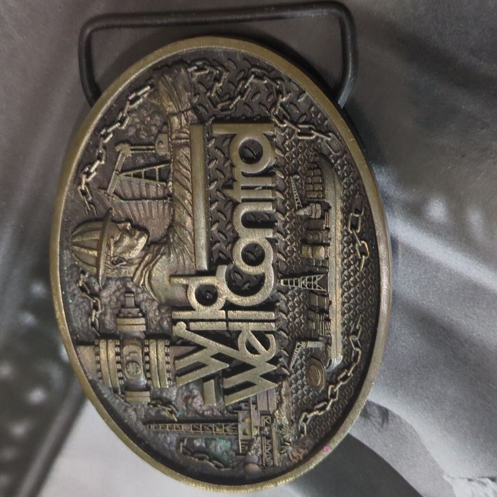 "Wild Well Control" vintage belt buckle